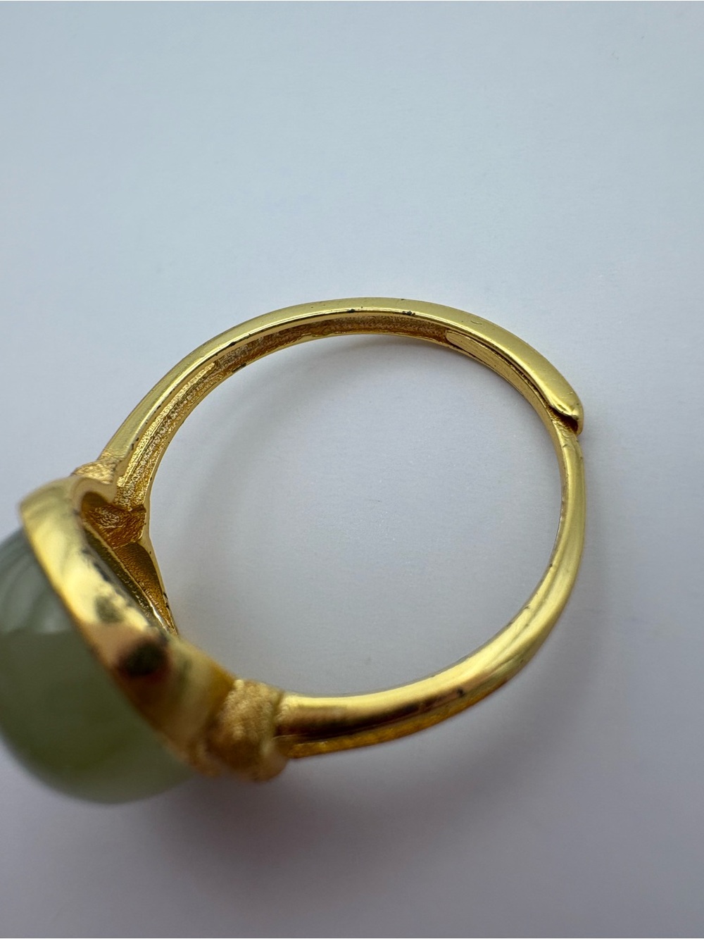 Jade Textured Ring (#R65) - Picture 4 of 4